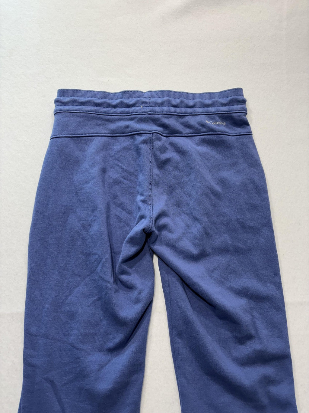 Columbia Jogger Pants Womens XS Blue Knit Elastic Waist Pocket Cuffed Lounge