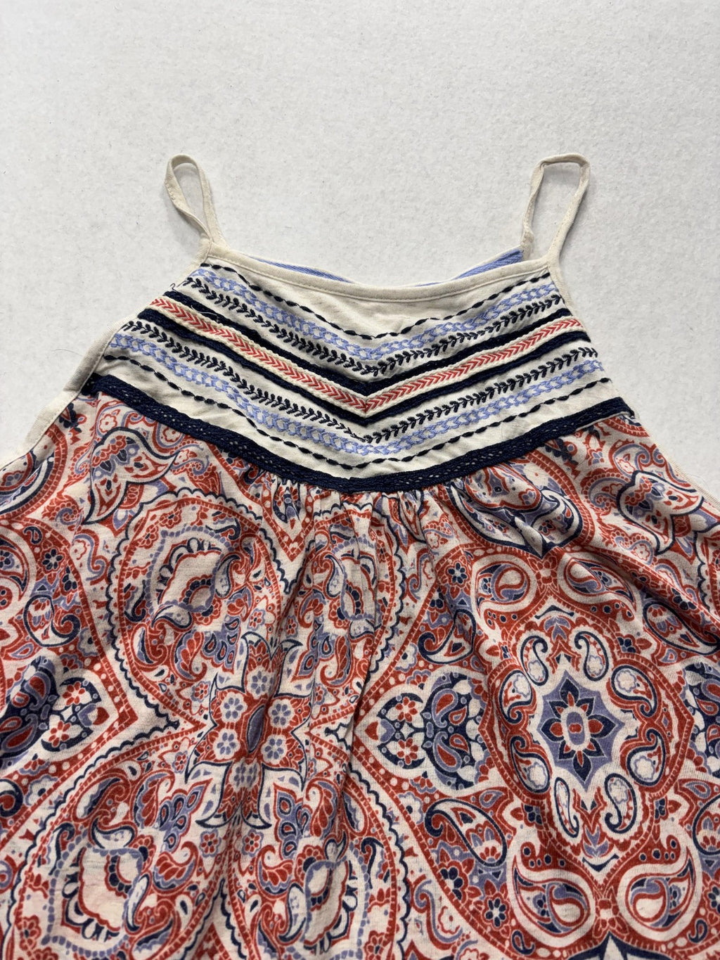 Xhilaration Tank Top Juniors 2XL Multicolor Paisley Halter Cami Boho Summer