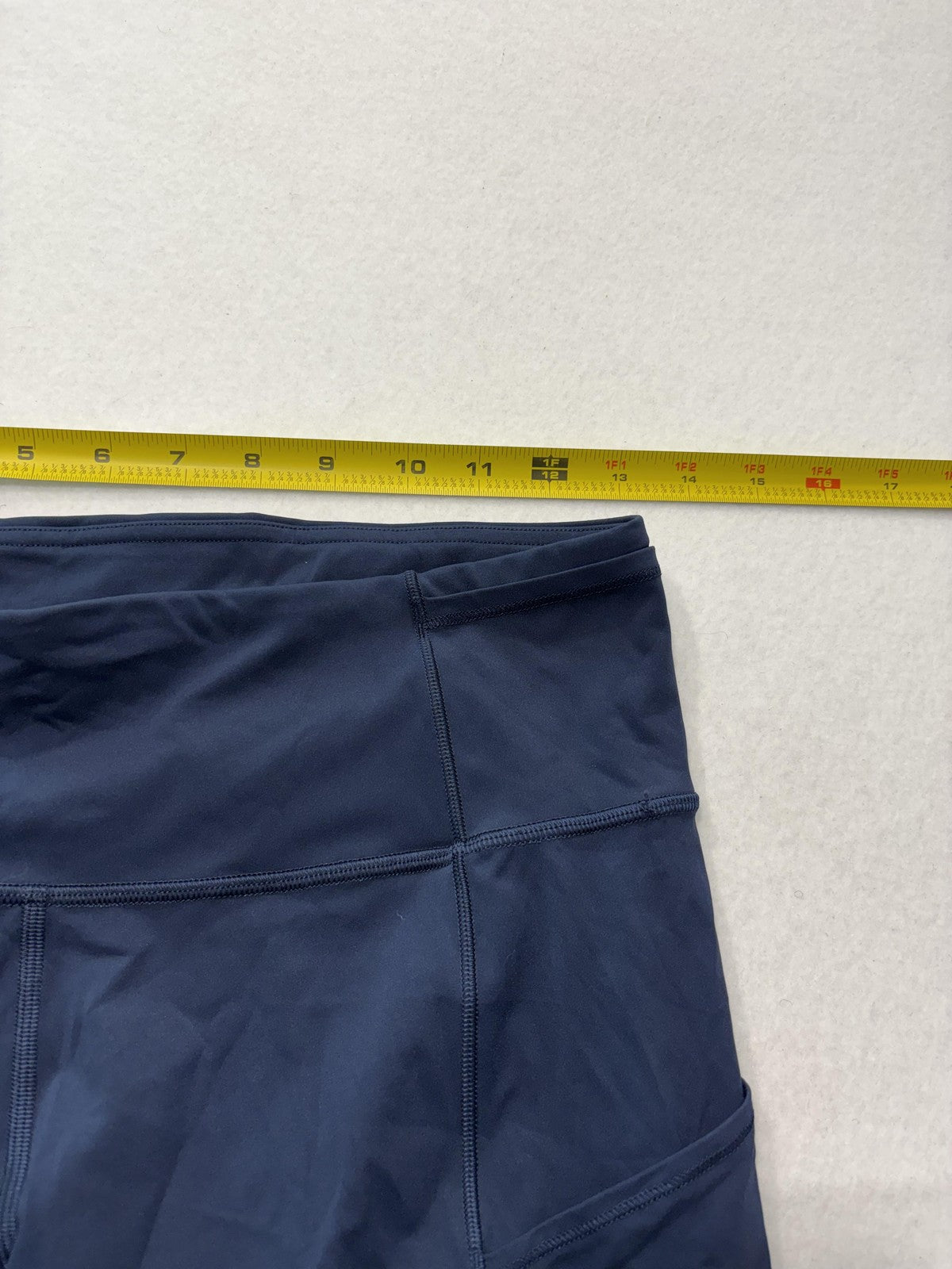 Lululemon Leggings Womens 8 Blue High Rise Cropped 23" Inseam Pocket Stretch
