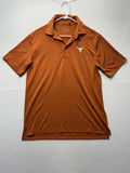 Texas Longhorns Polo Shirt Mens Medium Orange NCAA Golf Columbia Embroidered