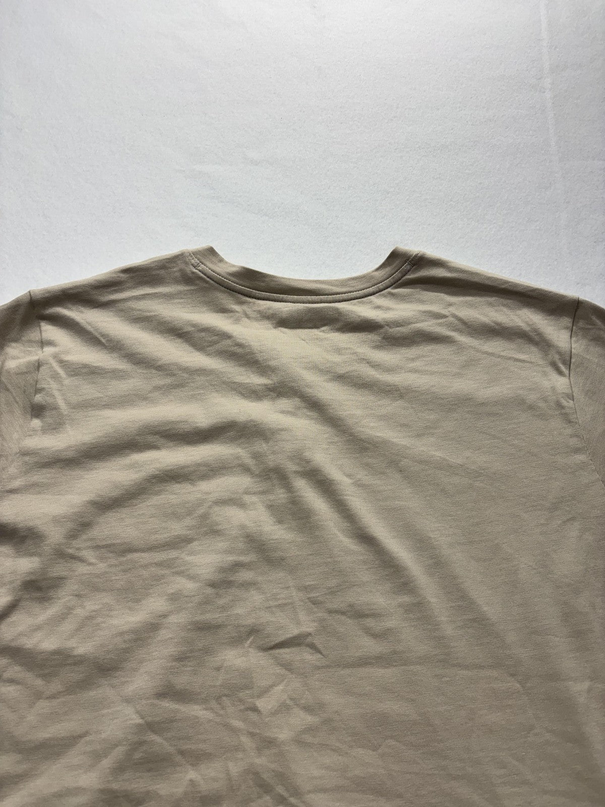 Columbia Shirt Mens Large Beige Short Sleeve Henley Logo T-Shirt Casual