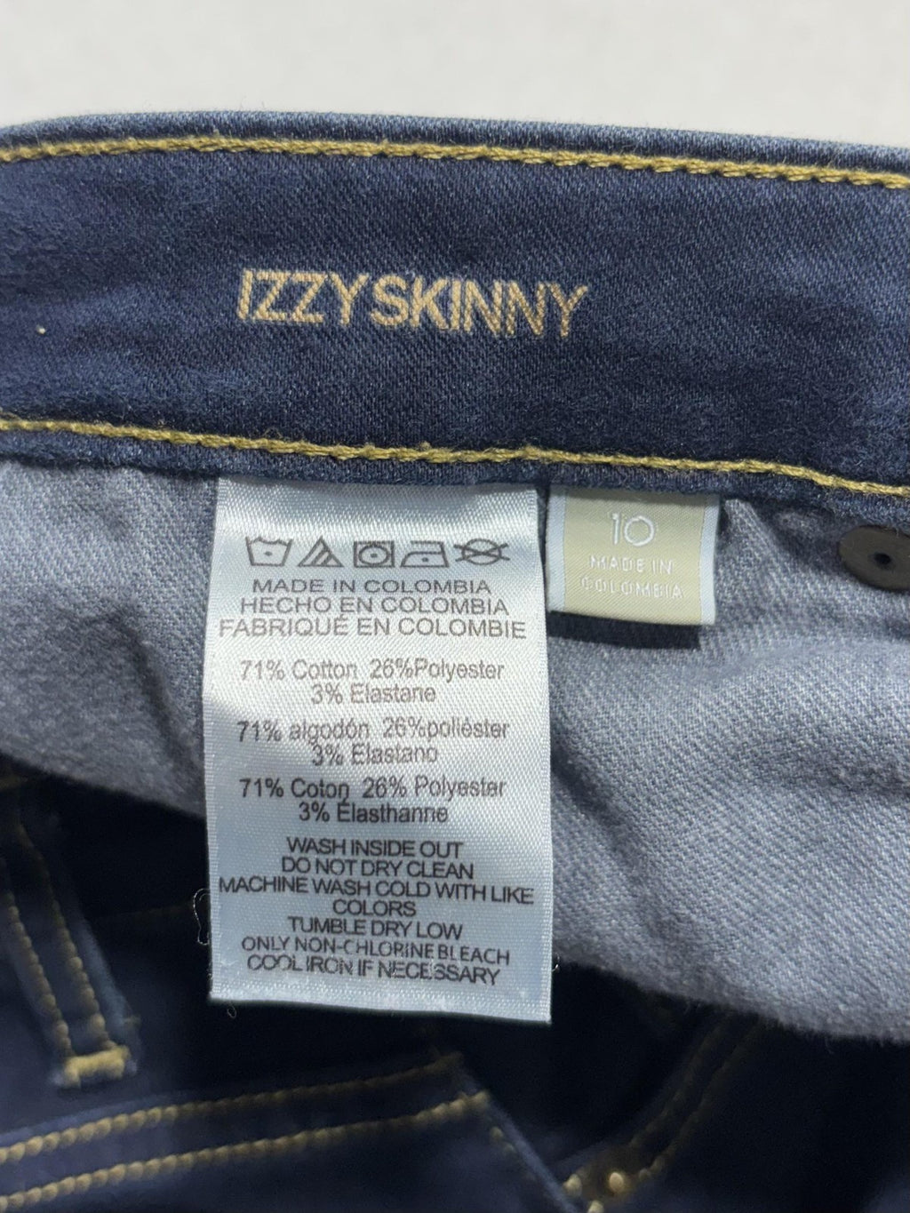 Michael Kors Izzy Skinny Jeans Womens 10 Blue Dark Wash Mid Rise Stretch 32x28