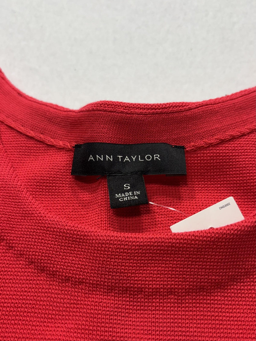 Ann Taylor T-Shirt Dress Womens Small Red Knit Crewneck Short Sleeve Cotton