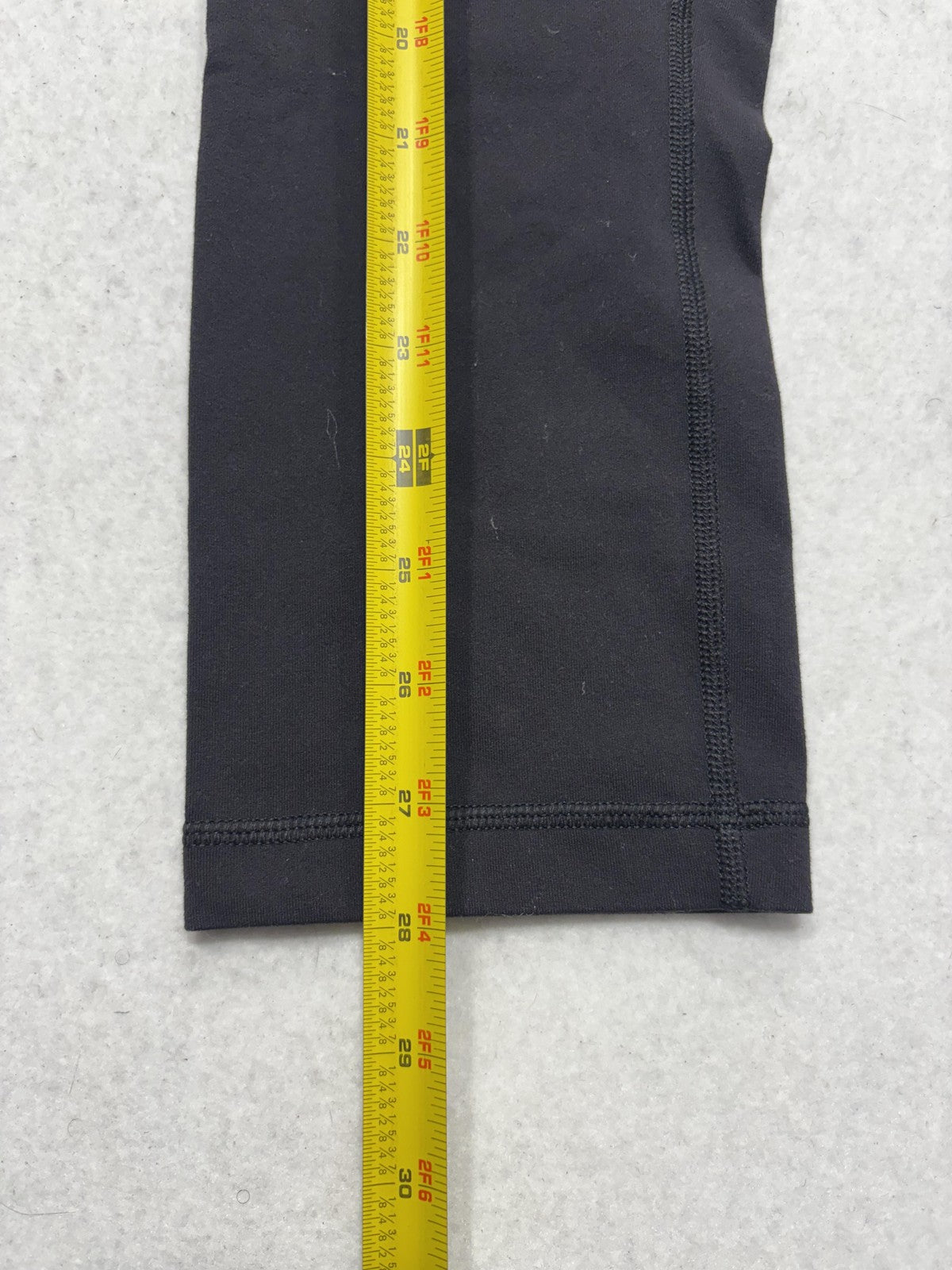 Lululemon Leggings Womens 8 Black 21" Inseam Capri Yoga Stretch Athletic Pants