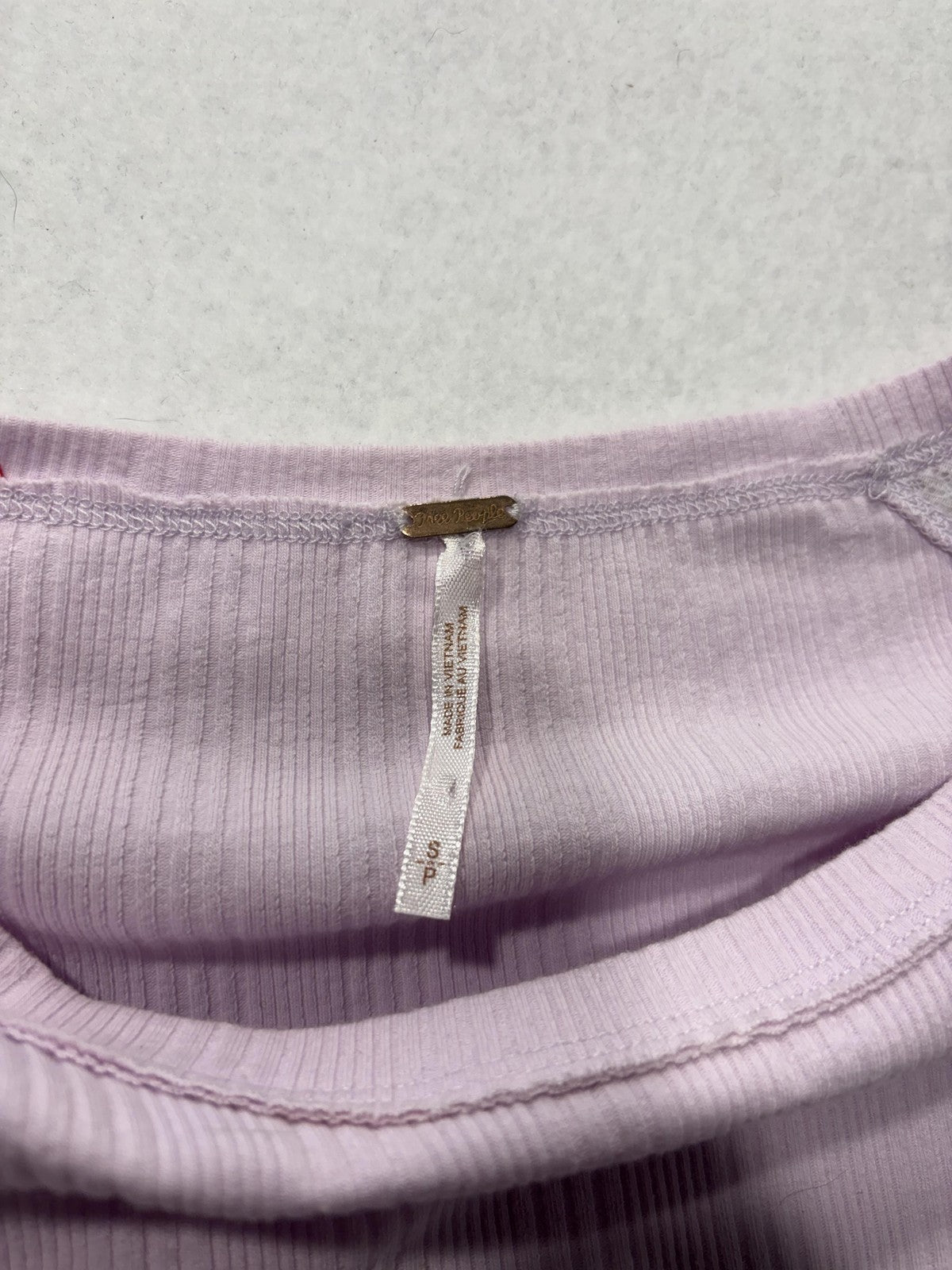 Urban Outfitters Top Womens M/L Purple Crew Neck Sheer Puff Sleeve Dot Ruffle