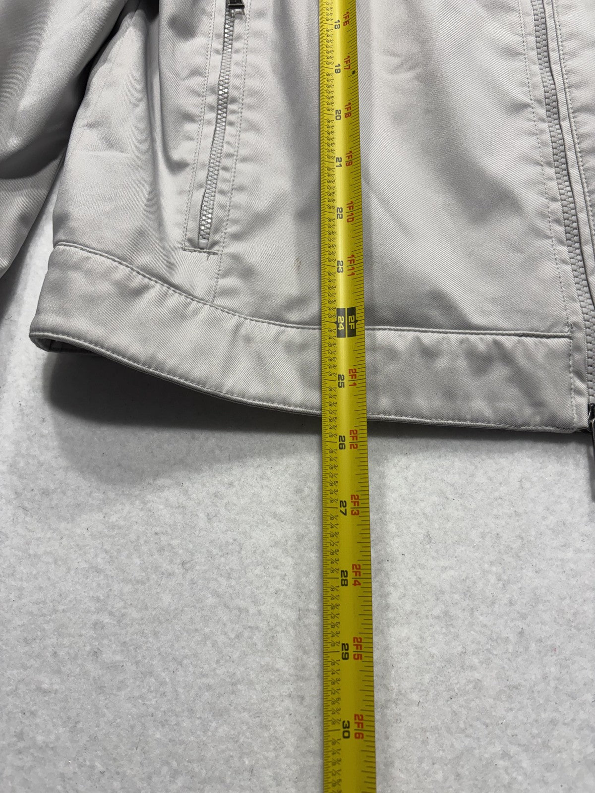 Michael Kors Jacket Mens Medium Gray Travel Engineered Full Zip Windbreaker