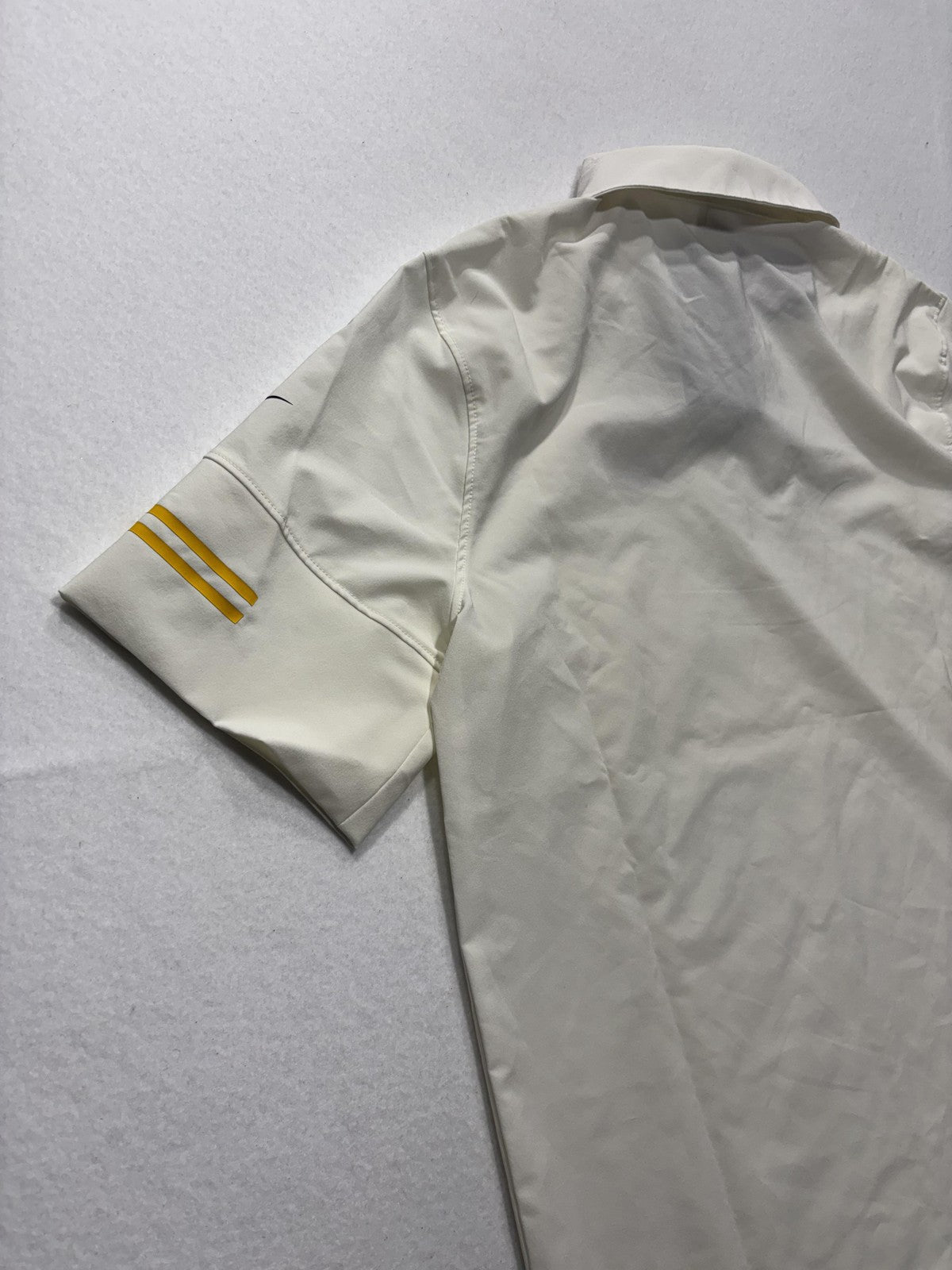 Pittsburgh Steelers Polo Shirt Mens Medium White NFL Football Nike Dri Fit