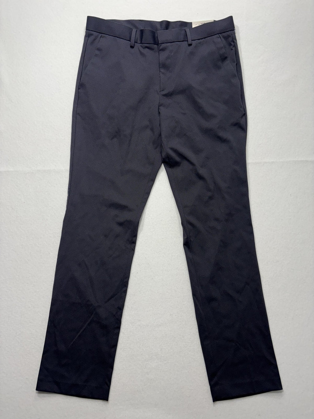 Perry Ellis Portfolio Dress Pants Mens 34x32 Gray Very Slim Travel Luxe Stretch