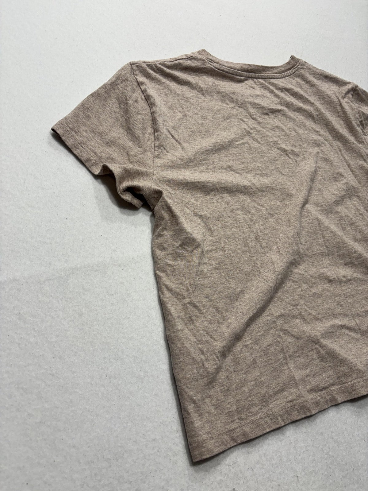 Everlane Shirt Womens Medium Beige Crew Neck Short Sleeve Organic Cotton Tee