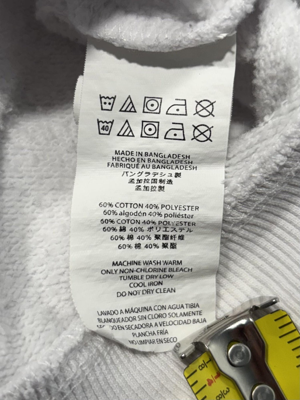 Michael Kors Sweatshirt Mens Small White Fleece Crew Neck MK Logo Pullover