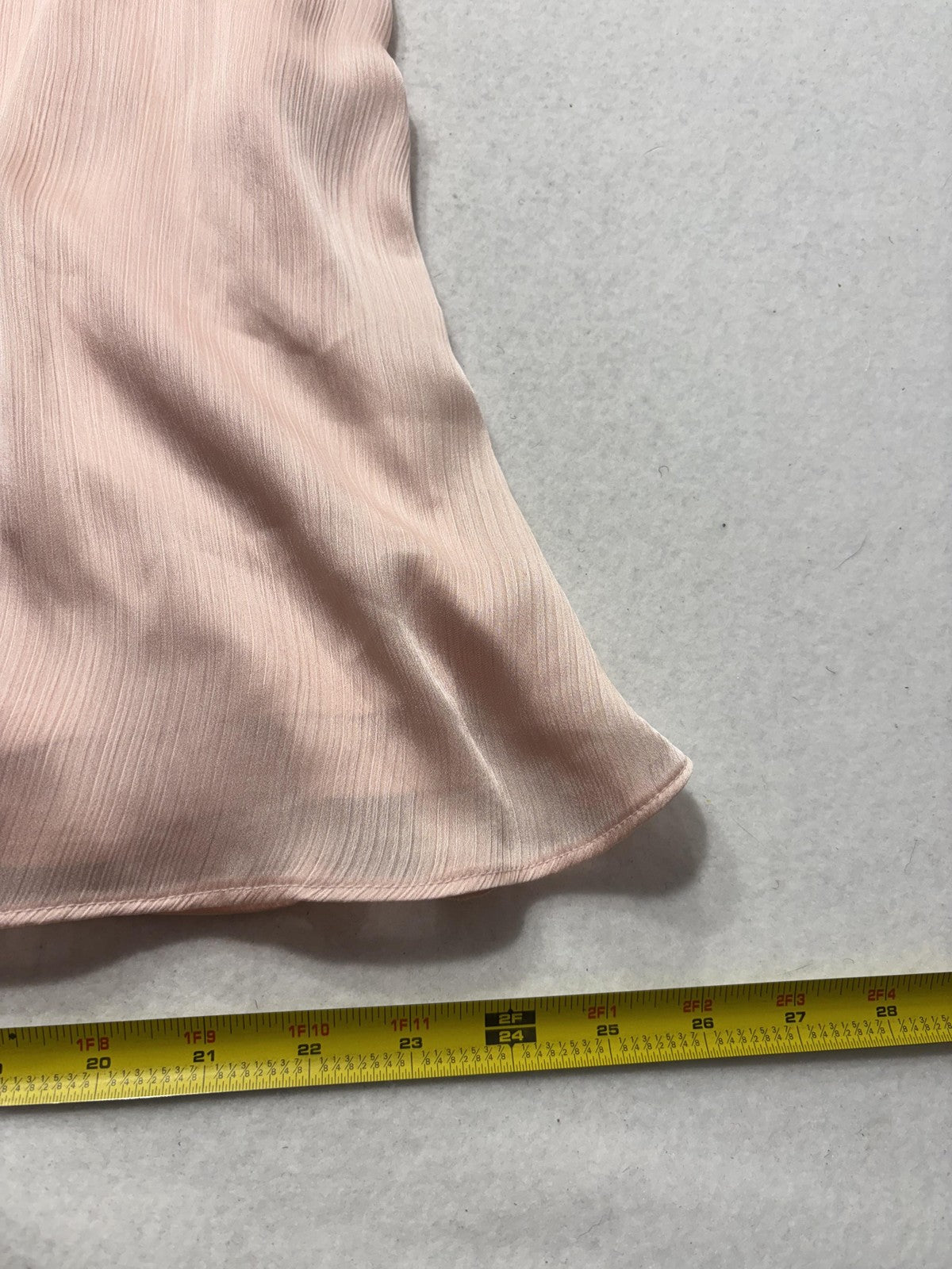Sage Collective Dress Womens 10 Pink V Neck Flutter Sleeve Satin A Line Midi
