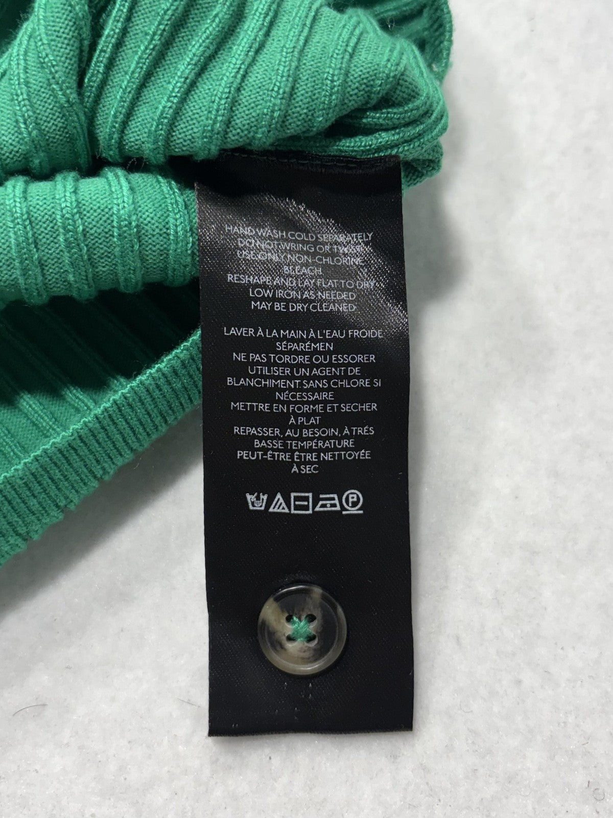 Maeve Cardigan Womens XXS Green Long Sleeve Button Front Knit Striped Cuff