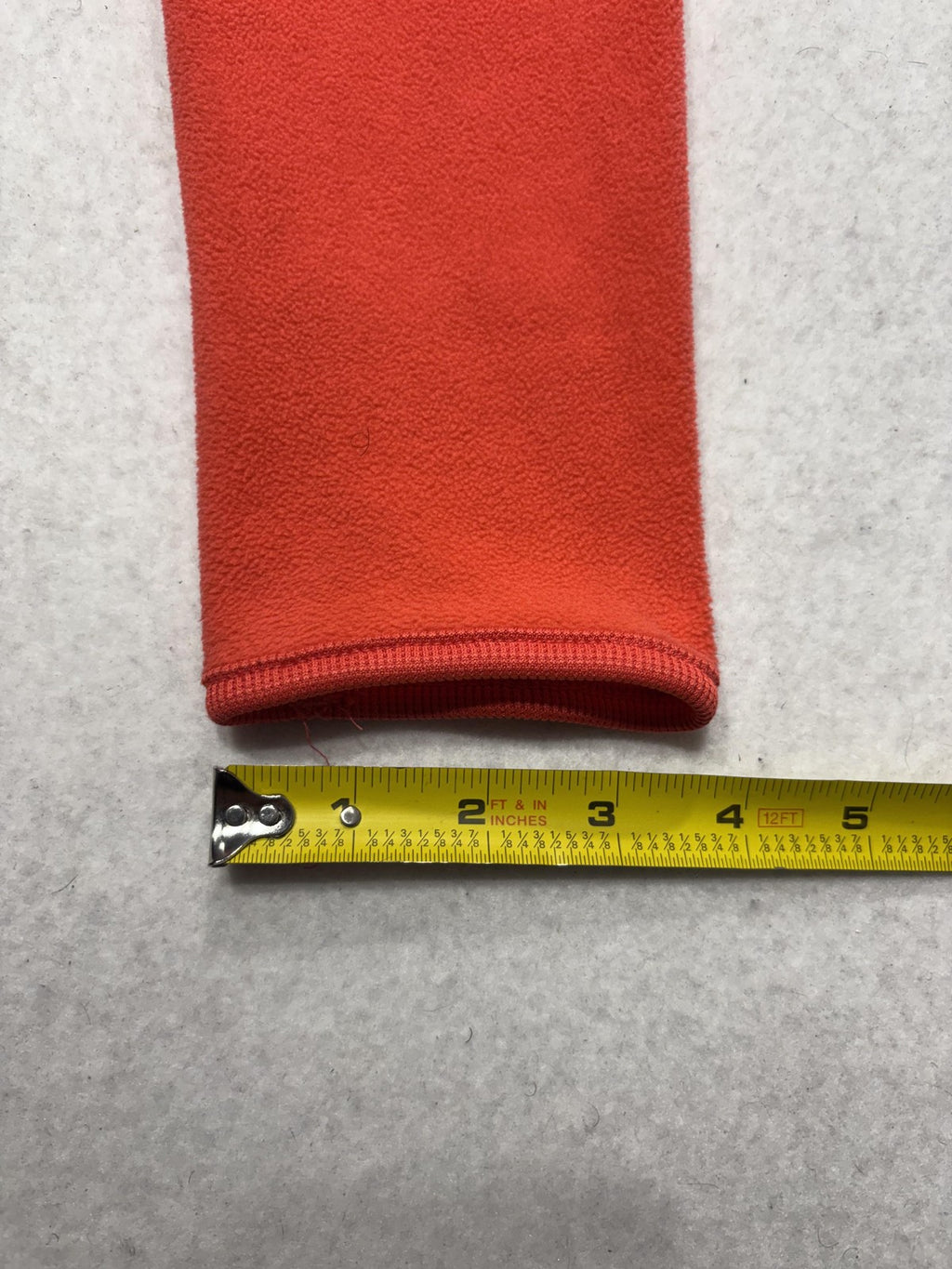 Columbia Pullover Womens Small Orange Fleece 1/4 Zip Mock Neck Long Sleeve Top