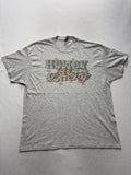 Gildan Mens XL Gray Howdy Go Lucky St Patricks Day Irish Graphic Tee DryBlend