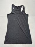 H&M Tank Top Womens L Gray Scoop Neck Racerback Jersey Basic Summer Casual