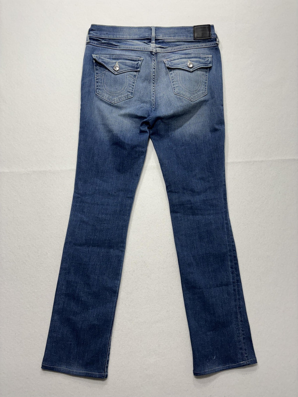 True Religion Cora Jeans Womens 28 Blue Medium Wash Mid Rise Straight 28x31