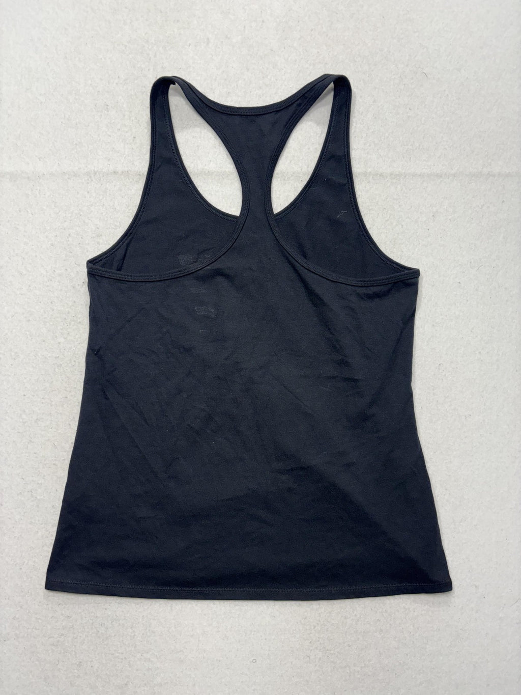 Nike Tank Womens Large Black Scoop Neck Racerback 72 Graphic Logo Athletic Top
