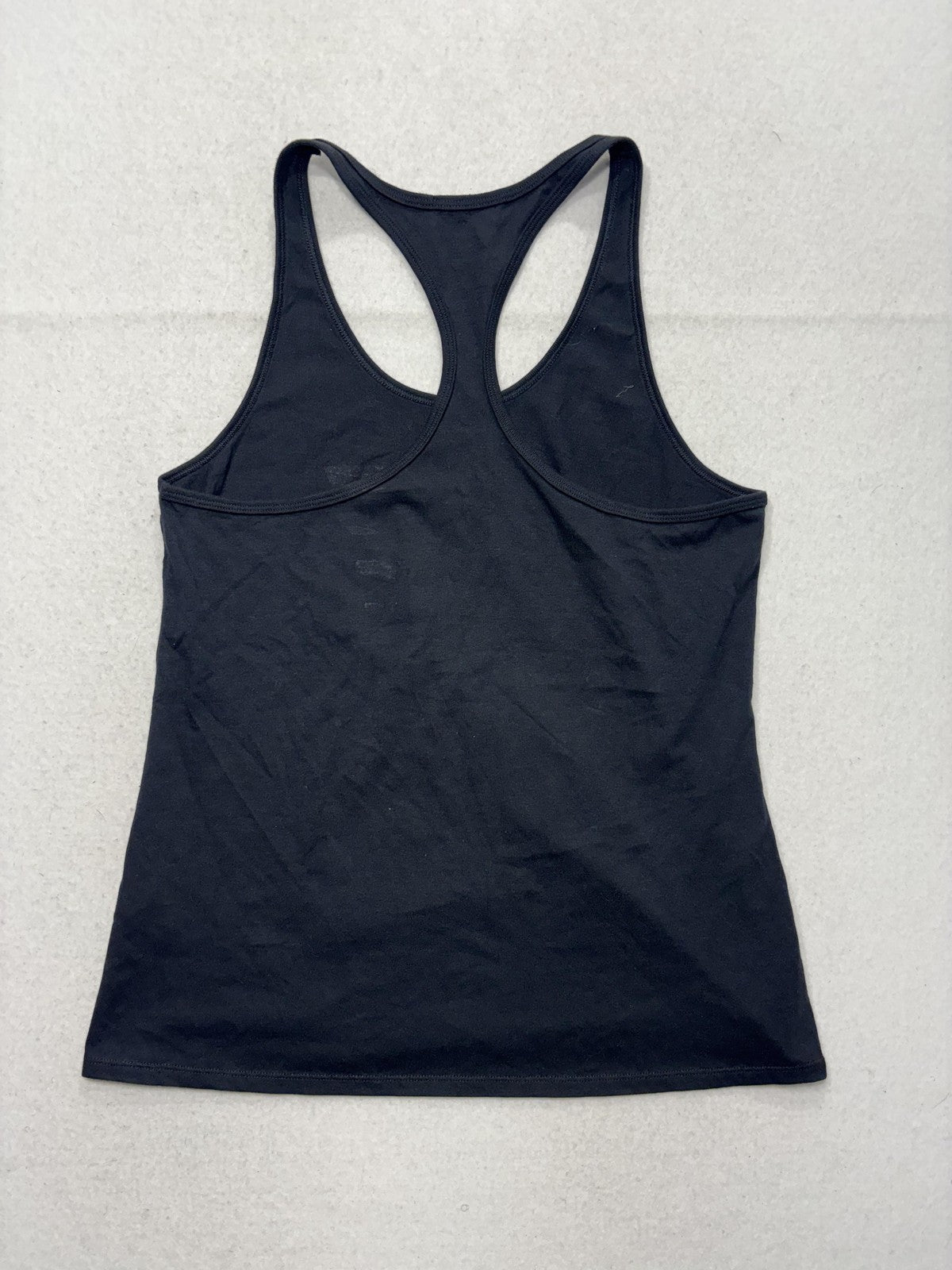Nike Tank Womens Large Black Scoop Neck Racerback 72 Graphic Logo Athletic Top