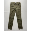 Paige Verdugo Ankle Jeans Womens 30 Green Mid Rise Skinny 30x28 Stretch Denim