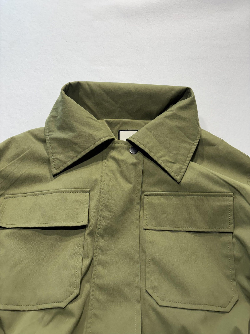 Bagatelle Collection Jacket Womens M Green Belted Military Full Zip Utility