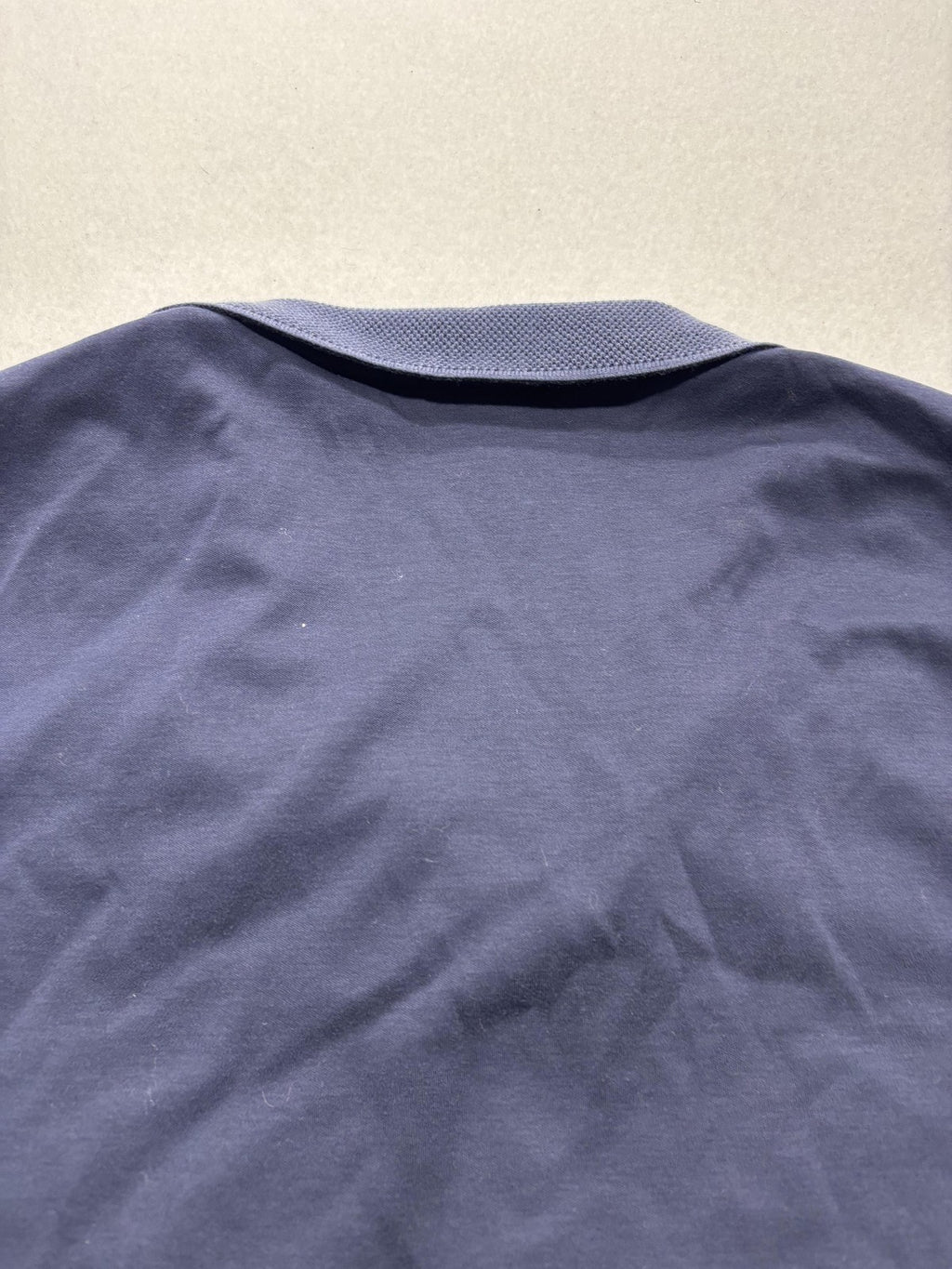 Hugo Boss Polo Shirt Mens Medium Blue Slim Fit Geometric Knit Short Sleeve