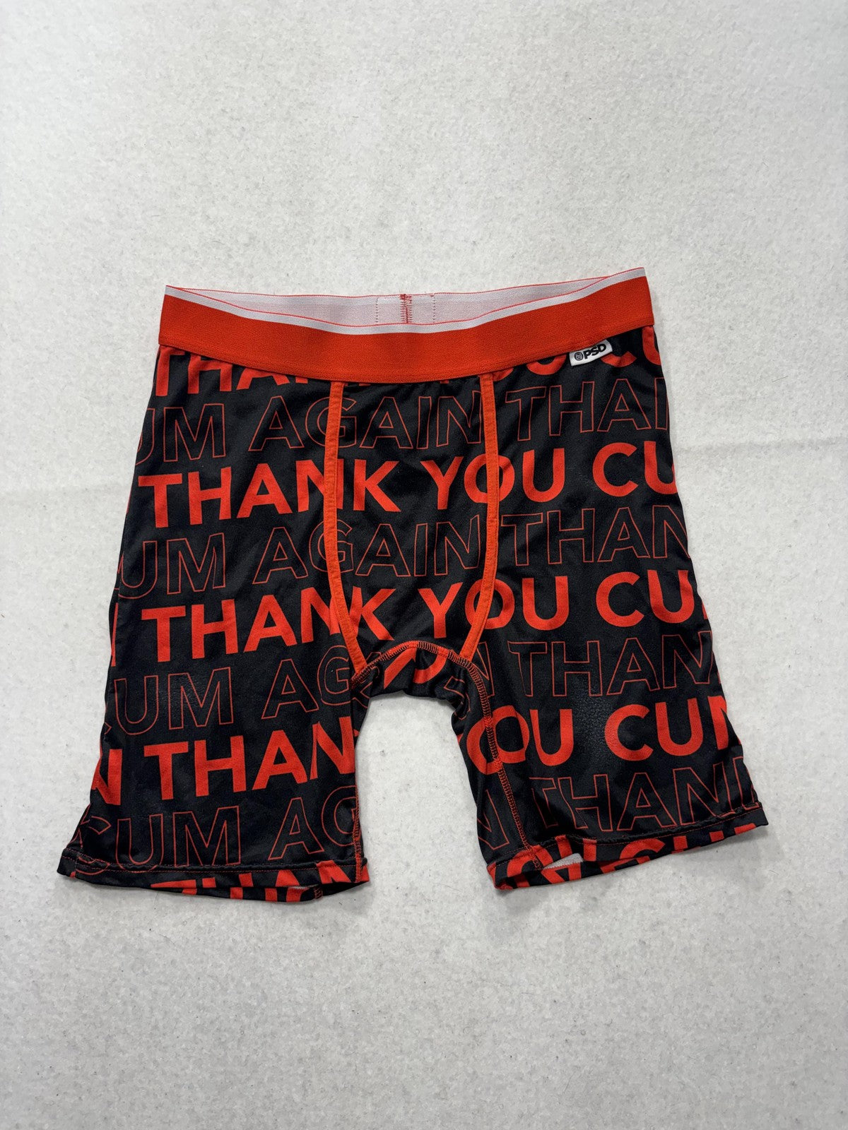PSD Boxer Briefs Mens Medium Black Thank You Graphic Funny Stretch Underwear