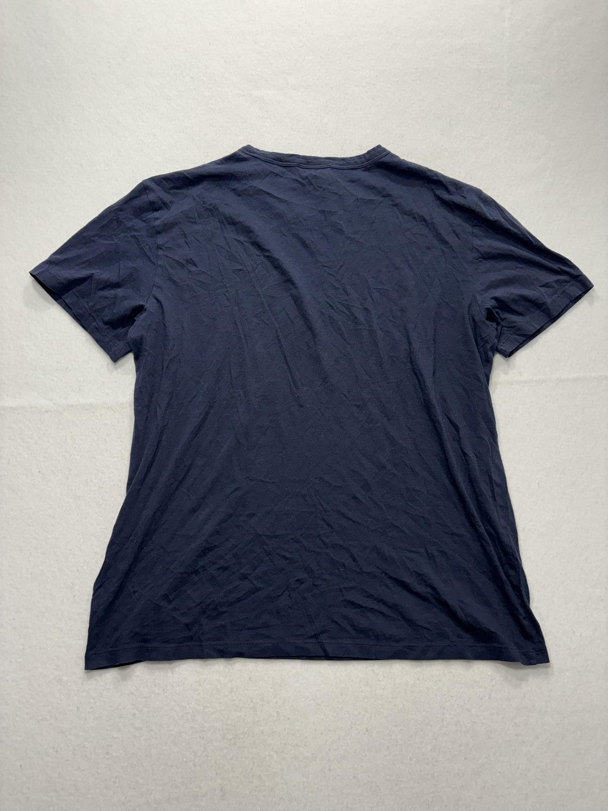 7 For All Mankind Shirt Mens Large Blue Pima Cotton Crew Neck Tee Casual