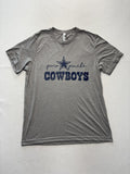 Dallas Cowboys Shirt Mens Large Gray NFL Football Puro Pinche Bella Canvas Tee