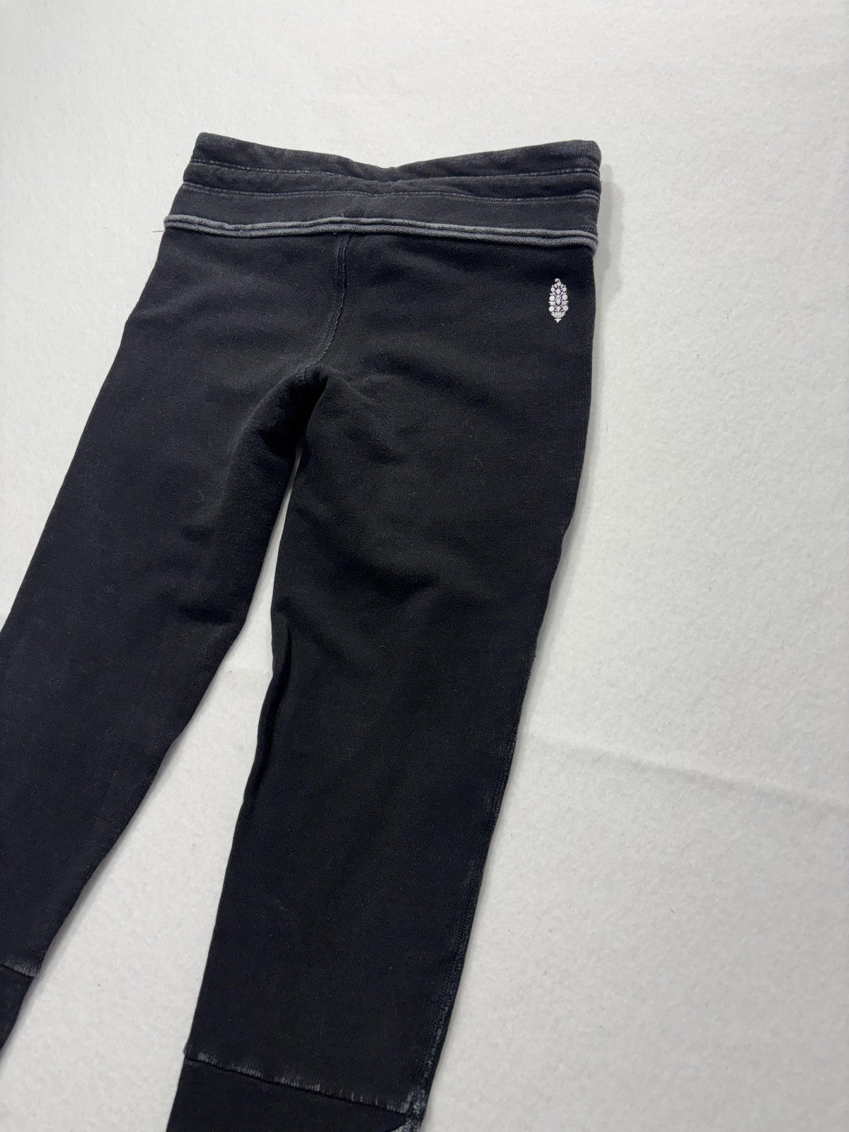 FP Movement Leggings Womens Small Black Colorblock Drawstring Pocket Ankle