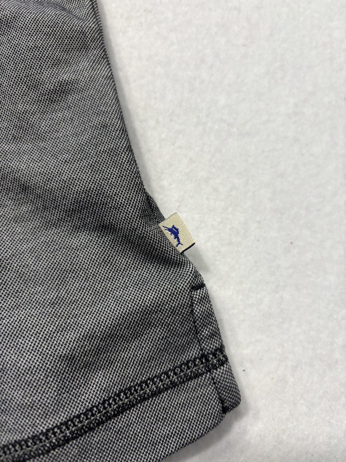 Tommy Bahama Polo Shirt Mens XL Gray Supima Cotton Short Sleeve Logo Casual