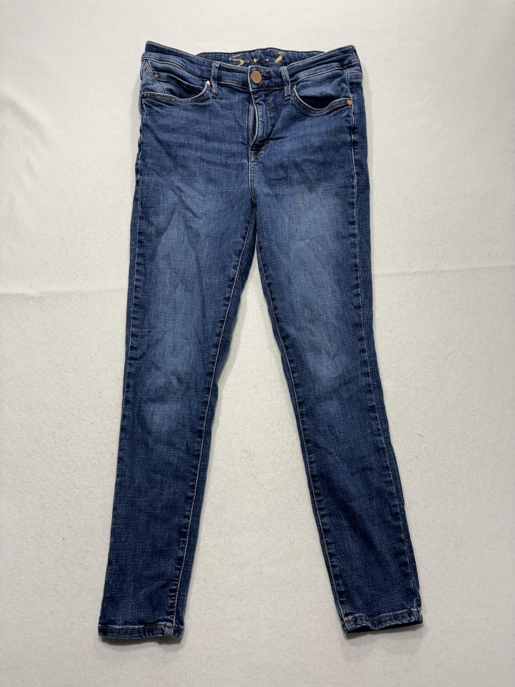Seven7 Jeans Womens 6 Blue Medium Wash Metro Ultra High Rise Skinny 29x29.5