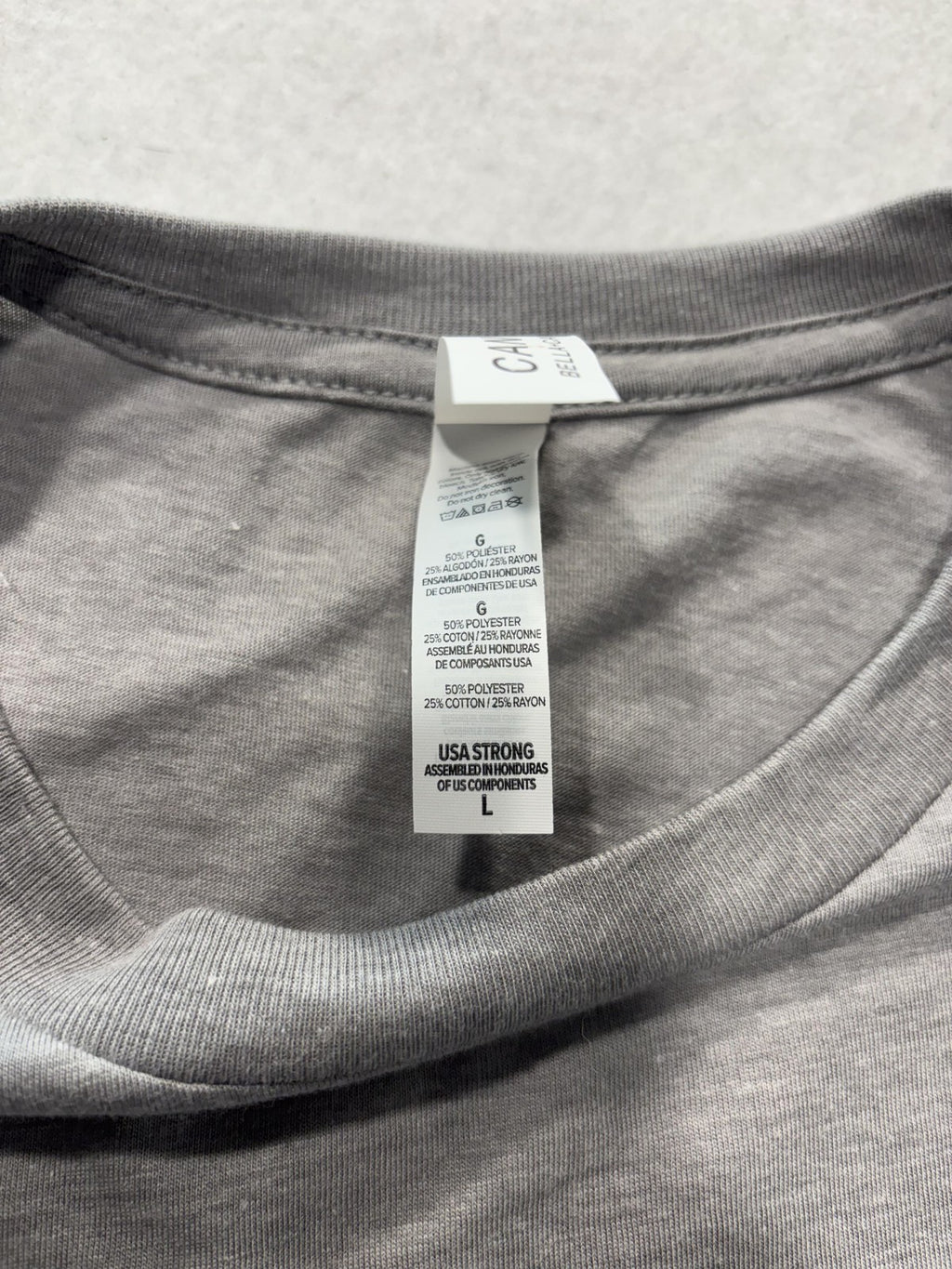 Dallas Cowboys Shirt Mens Large Gray NFL Football Puro Pinche Bella Canvas Tee