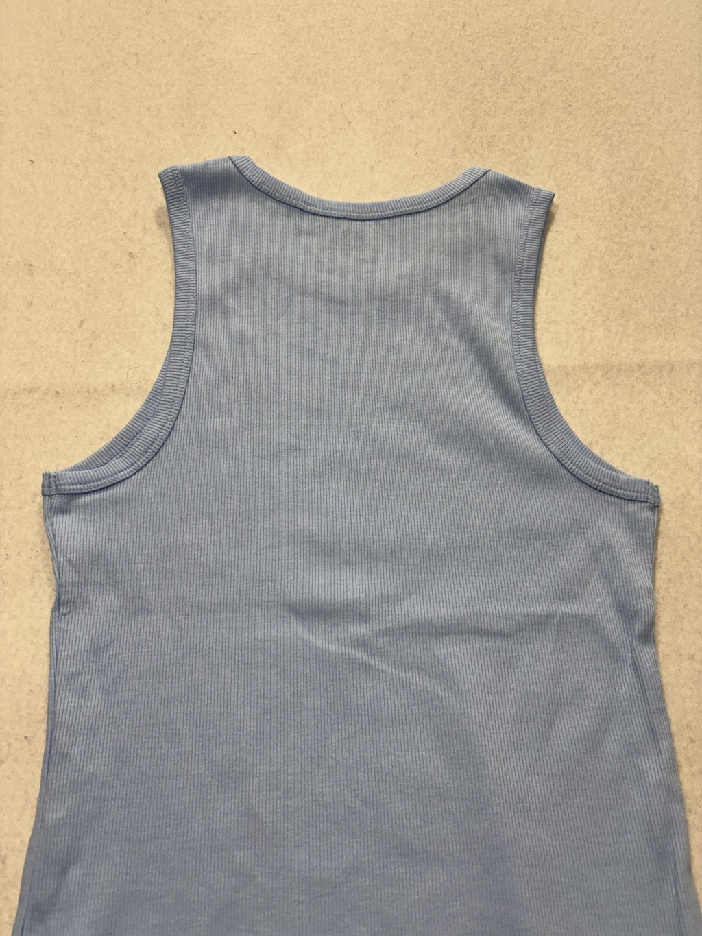 No Boundaries Tank Top Juniors S Blue Round Neck Ribbed Knit Basic Stretch 3R584