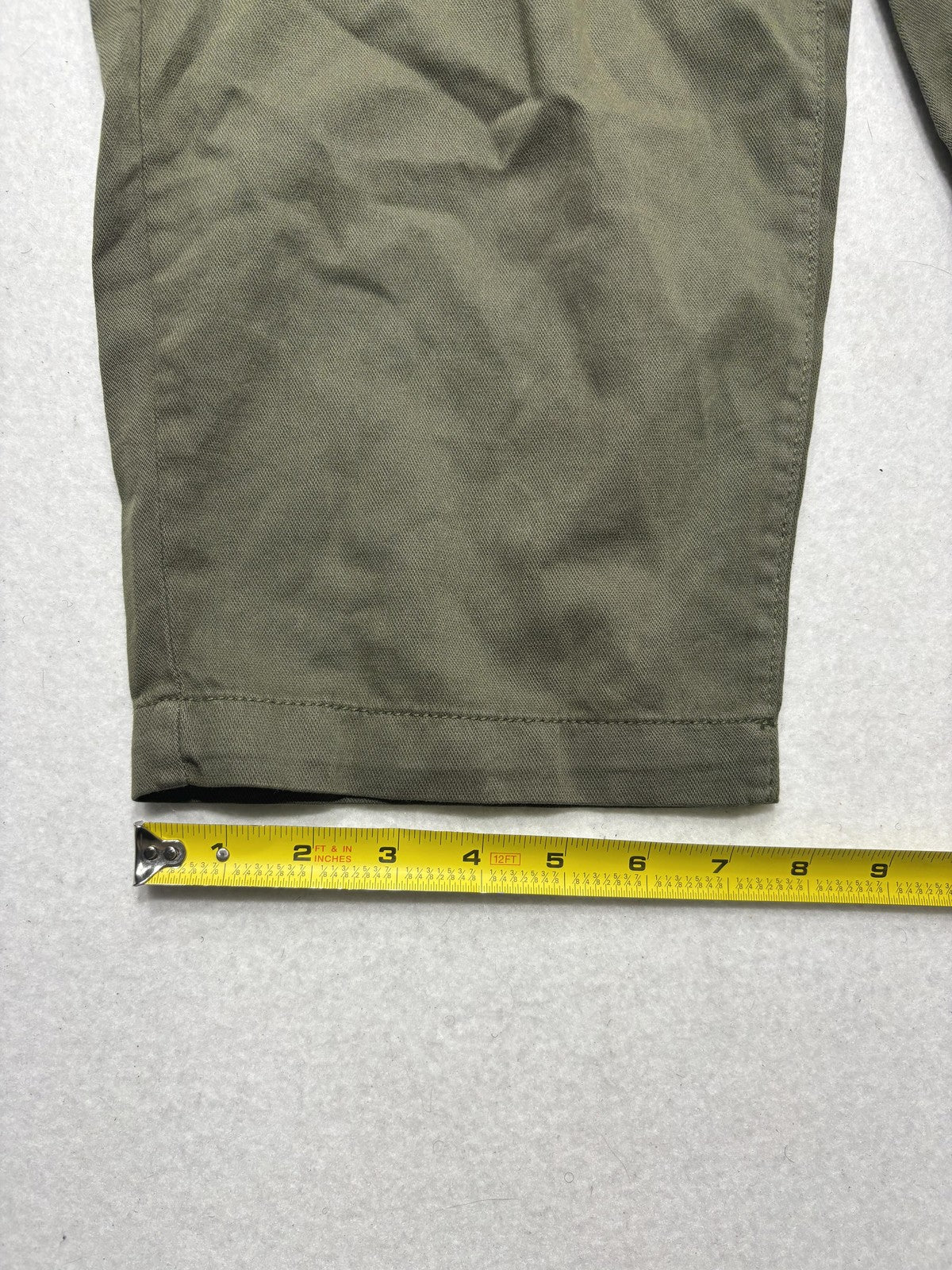 Gap Cargo Pants Womens M Petite Green Twill Crop Elastic Waist Pull On Relaxed