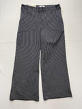 NIC+ZOE Jeans Womens 29 Blue Pinstripe Mid Rise Wide Leg Stretch Denim 31x28.5