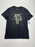 Nike Shirt Mens Medium Black Just Do It Camo Graphic Short Sleeve Tee Sports