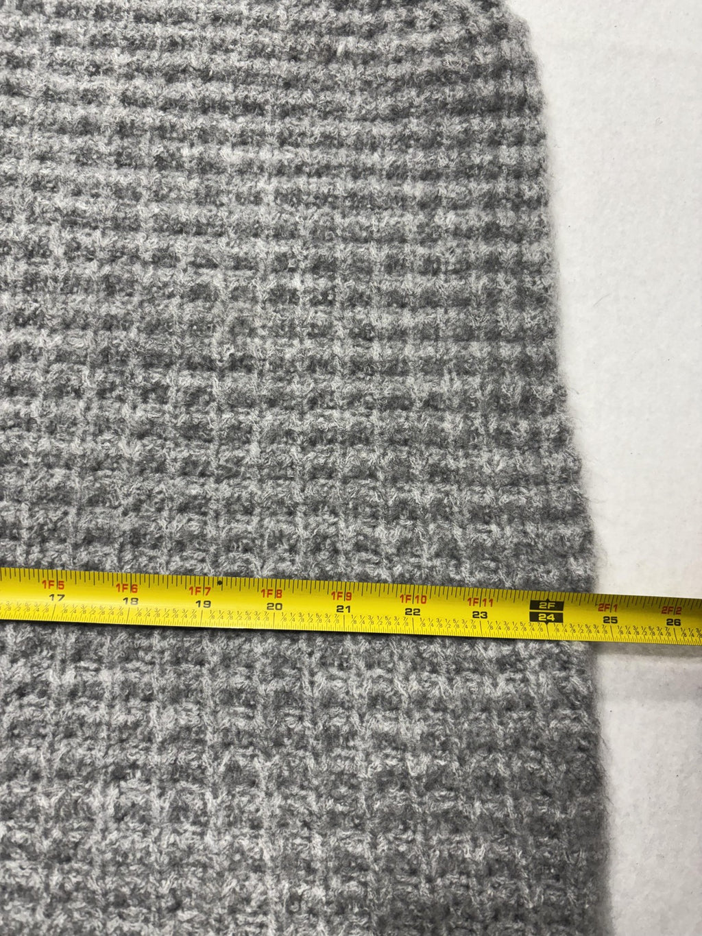 John + Jenn Sweater Womens XL Gray Turtleneck Waffle Knit Cape Poncho Layering