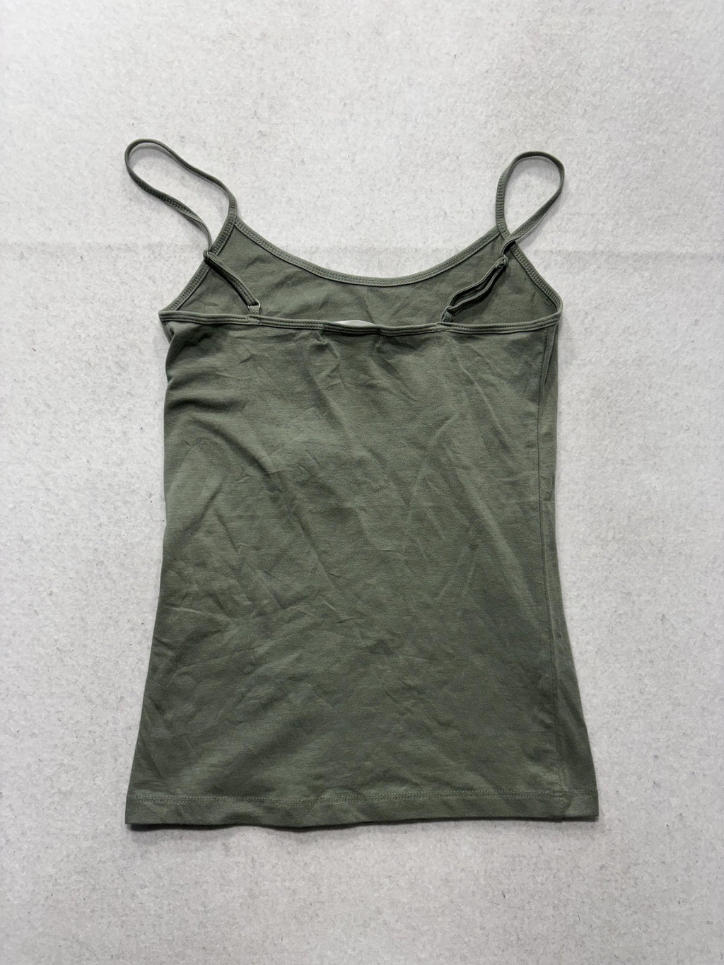 Forever 21 Tank Top Womens Medium Green Scoop Neck Cami Knit Stretch Casual