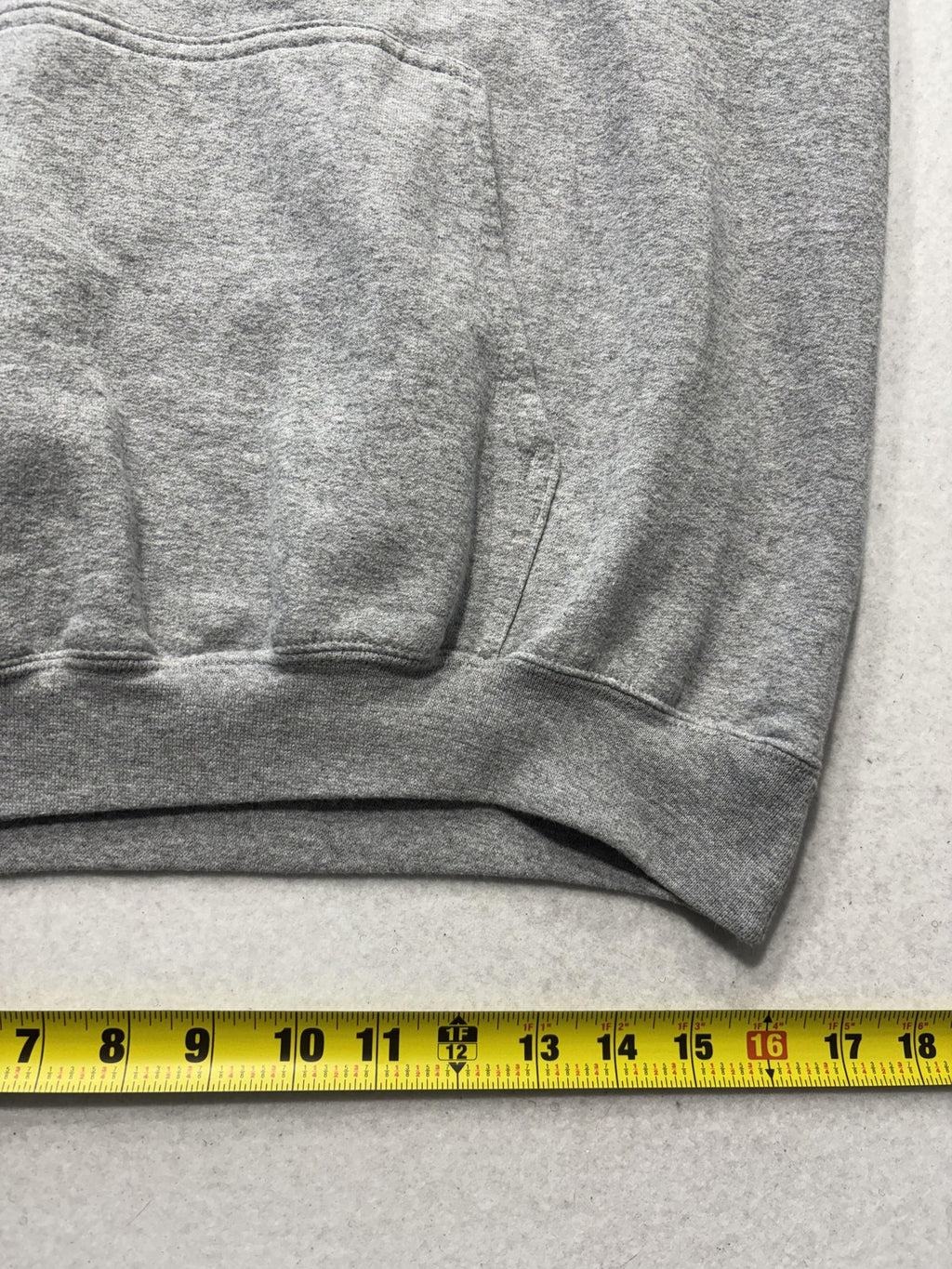 Port & Company Hoodie Mens Large Gray LFT HVY SHT Fleece Pullover Gym Training
