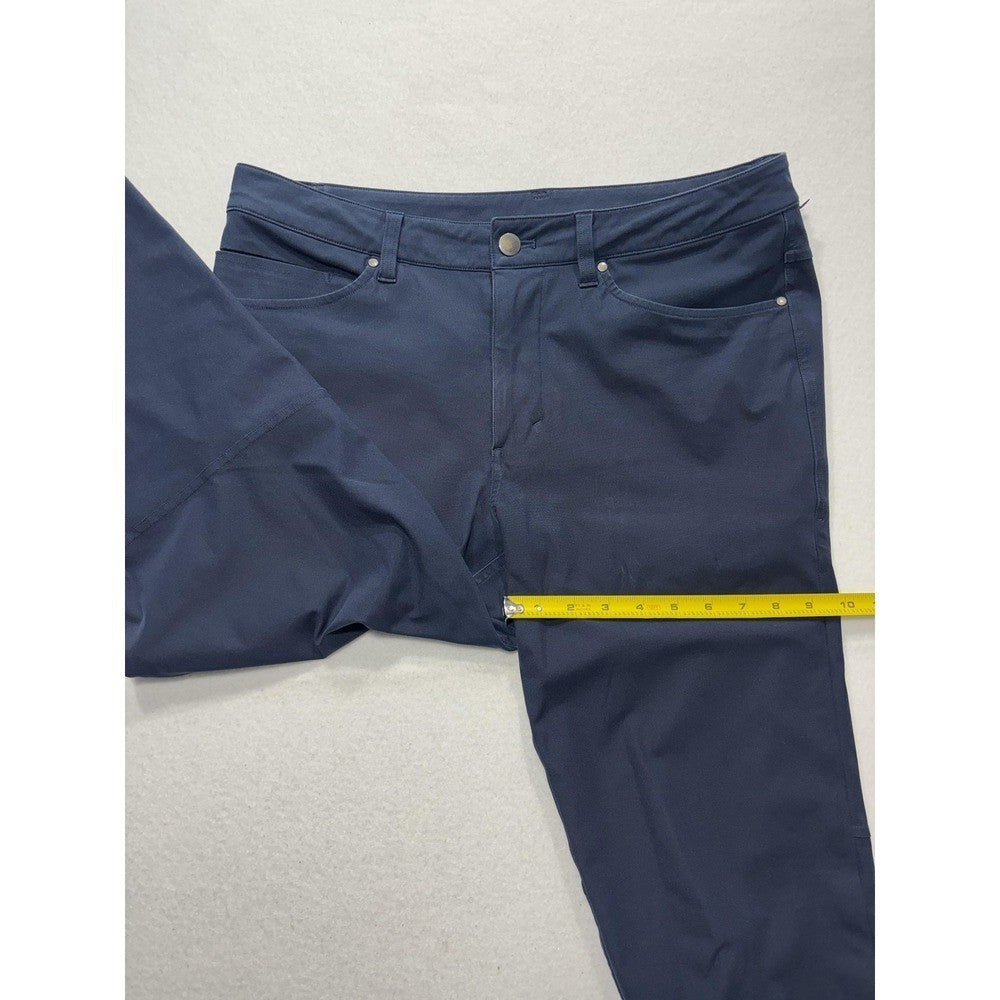 Lululemon Chino Pants Mens 34x31 Blue Slim Straight Stretch Casual Outdoor
