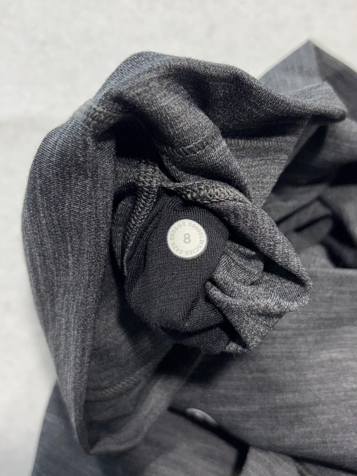 Lululemon Leggings Womens 8 Gray High Rise 27" Inseam Ankle Yoga Stretch Knit
