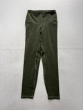 YUNOGA Leggings Womens Medium Green High Rise 26" Inseam Ankle Yoga Stretch
