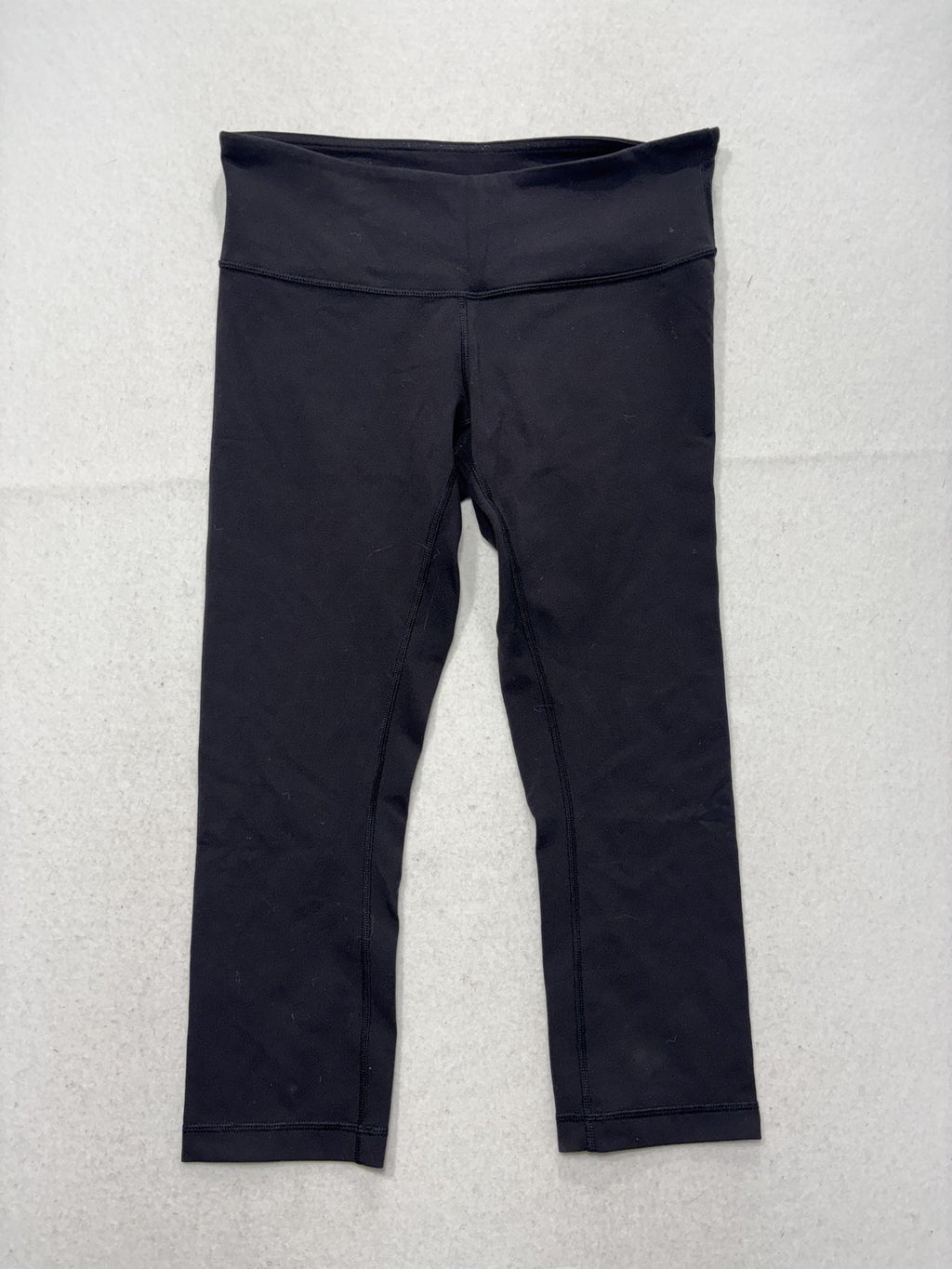 Lululemon Leggings Womens 8 Black 21" Inseam Capri Yoga Stretch Athletic Pants