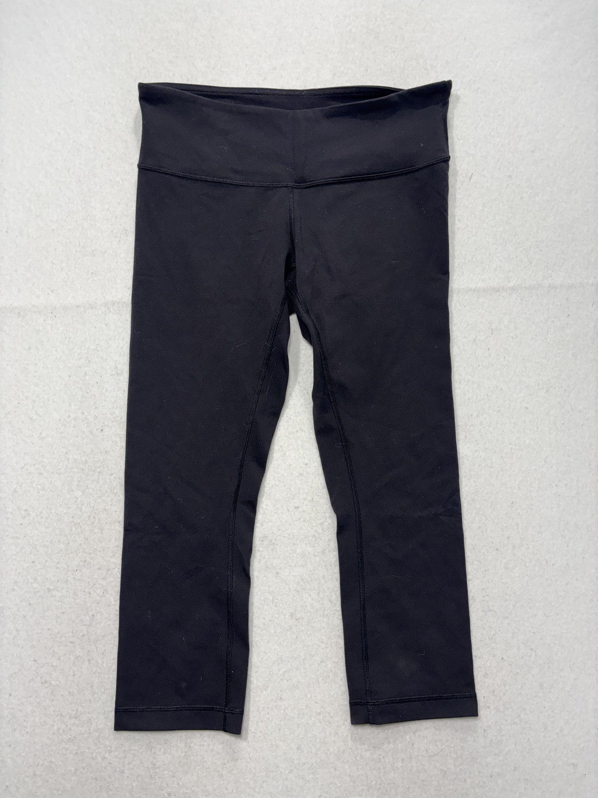 Lululemon Leggings Womens 8 Black 21" Inseam Capri Yoga Stretch Athletic Pants