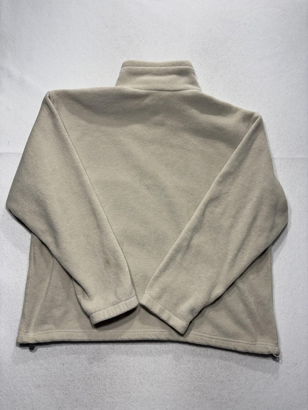 Columbia Crossterra Jacket Mens XL Beige Fleece Full Zip Stand Collar Outdoor