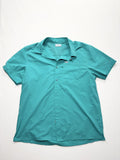 Columbia PFG Omni-Shade Shirt Mens Large Blue Short Sleeve Fishing Button Up