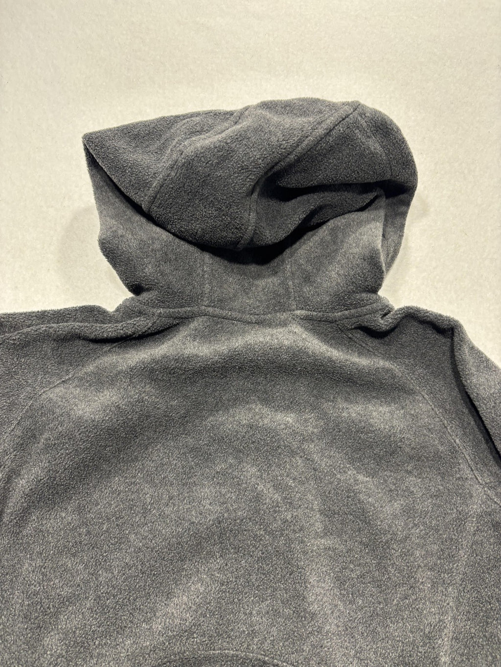 Columbia Jacket Womens L Gray Fleece Hooded Full Zip Mid Length Pockets Outdoor