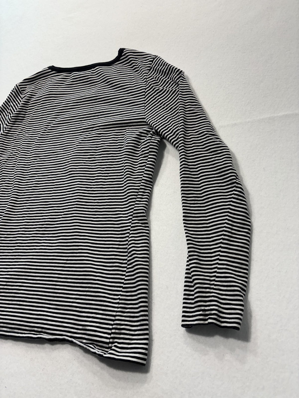 MICHAEL Michael Kors Shirt Womens Large Black Stripe Zip Shoulder Long Sleeve