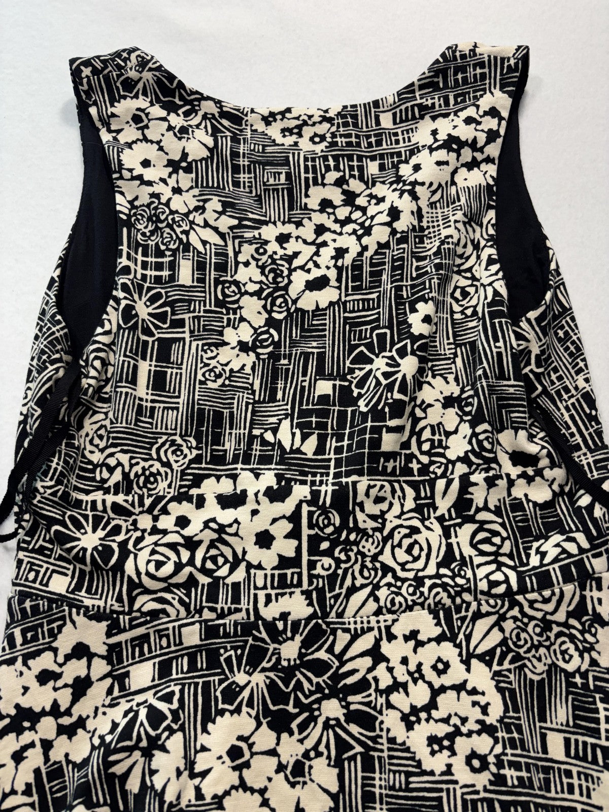 Maeve Dress Womens Small Black Floral V Neck Sleeveless Maxi Anthropologie Boho