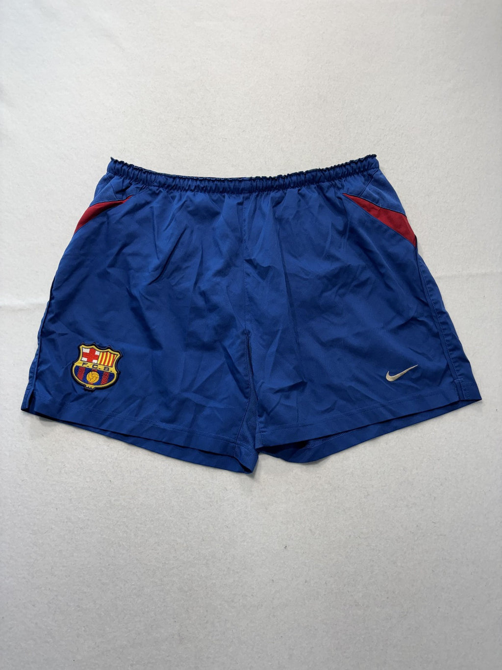 FC Barcelona Shorts Mens Large Blue La Liga Soccer Nike Training Crest Athletic